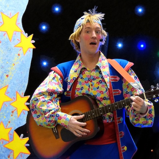 Children’s entertainer performing at a live event