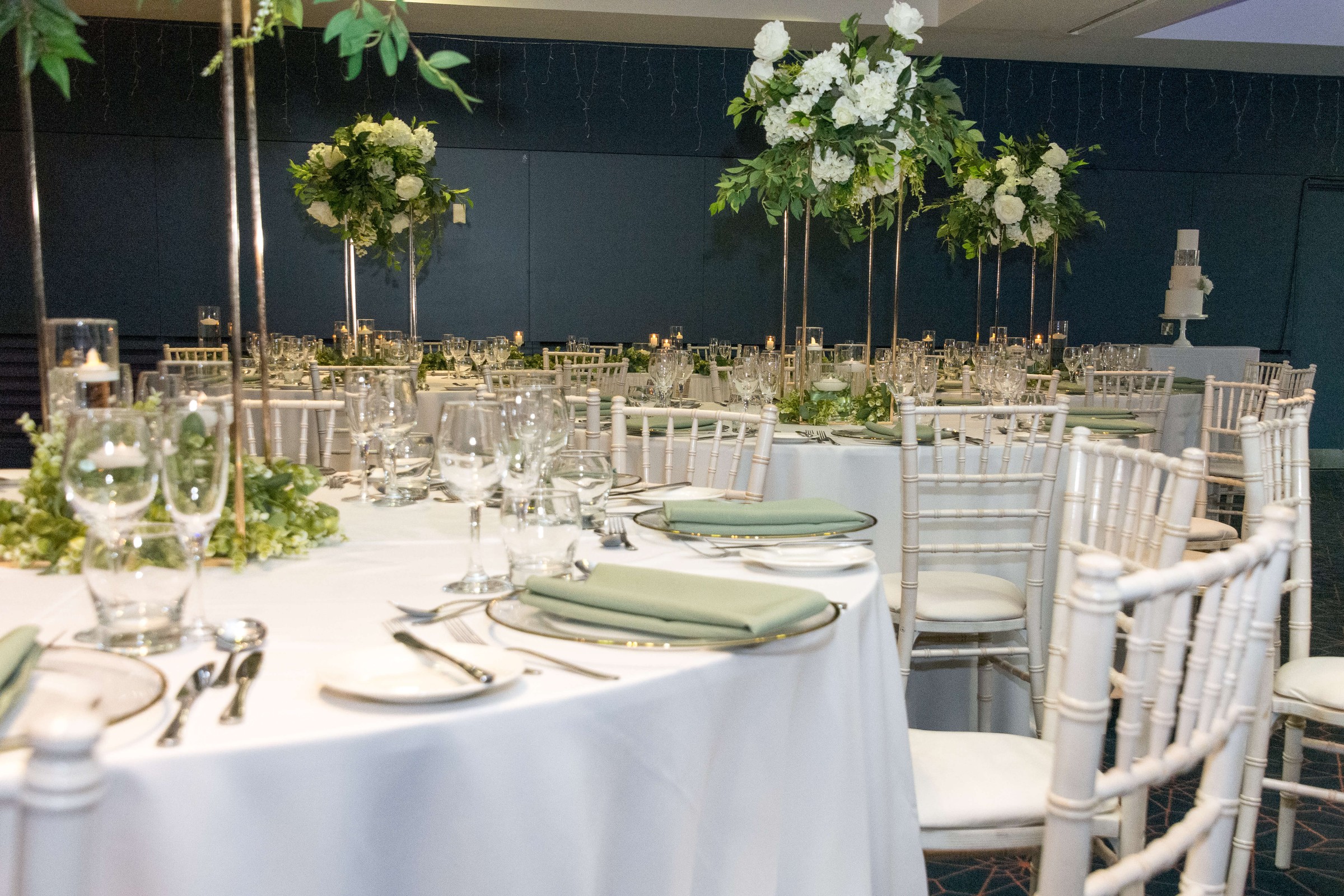 City Quay Suite set for a wedding breakfast at Apex City Quay Hotel