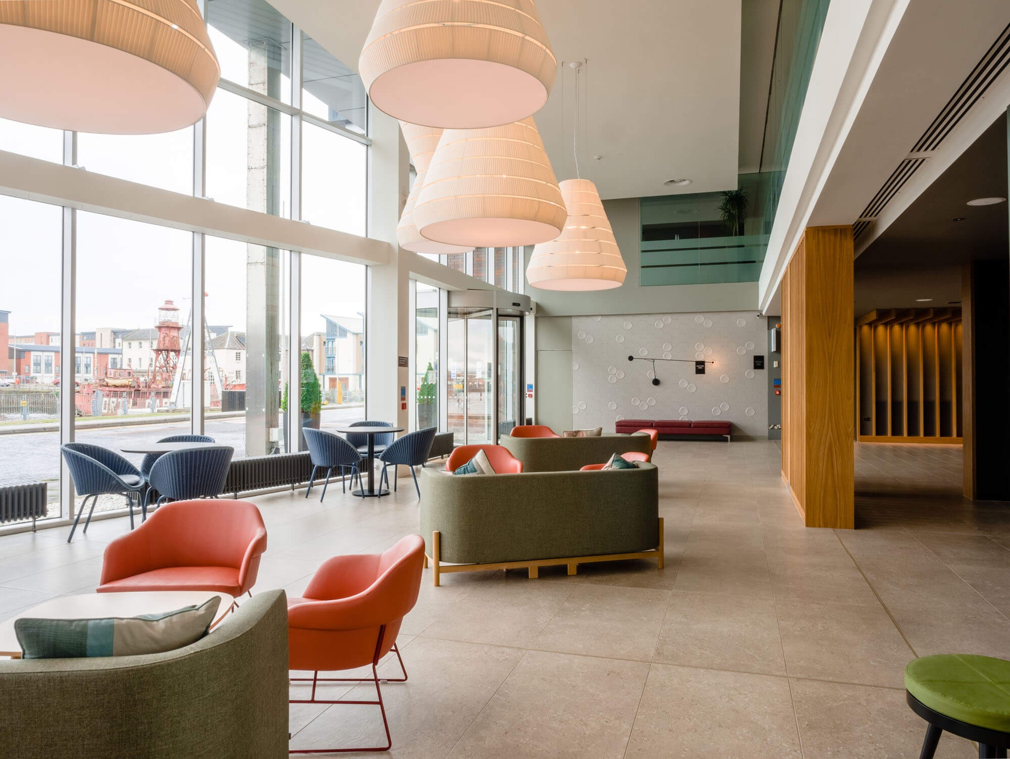 Lobby lounge at Apex City Quay Hotel Dundee