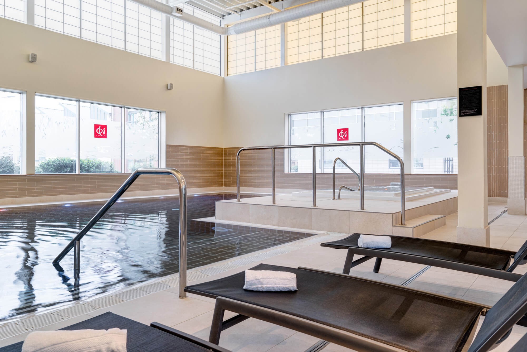 Indoor swimming pool at Yu Spa, Apex City Quay Hotel