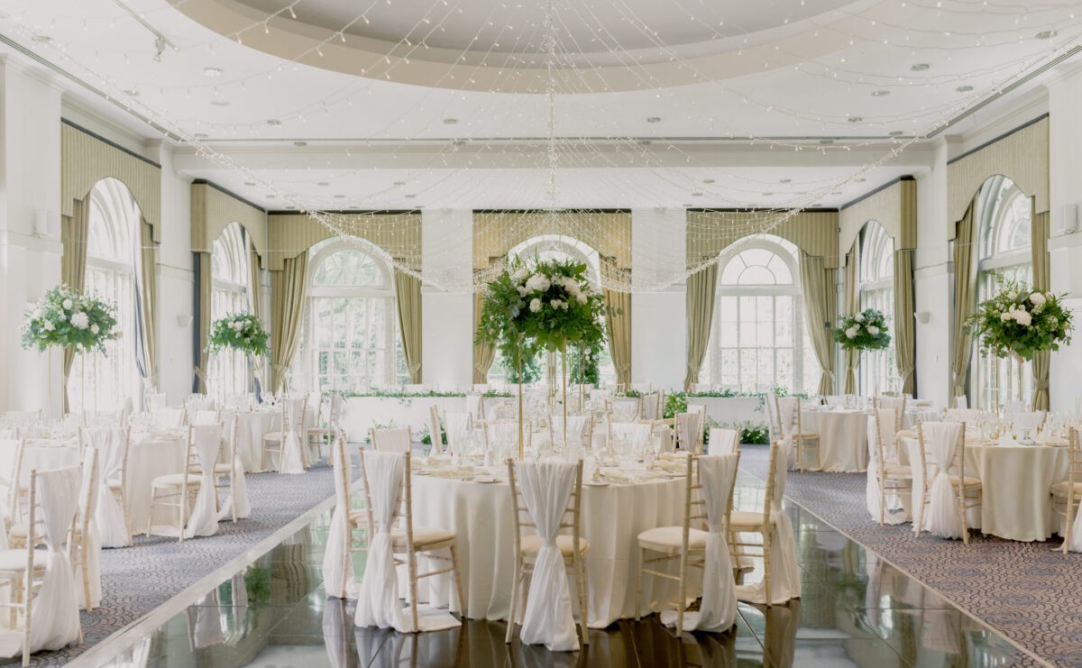 Wedding ceremony room at Balbirnie House Hotel