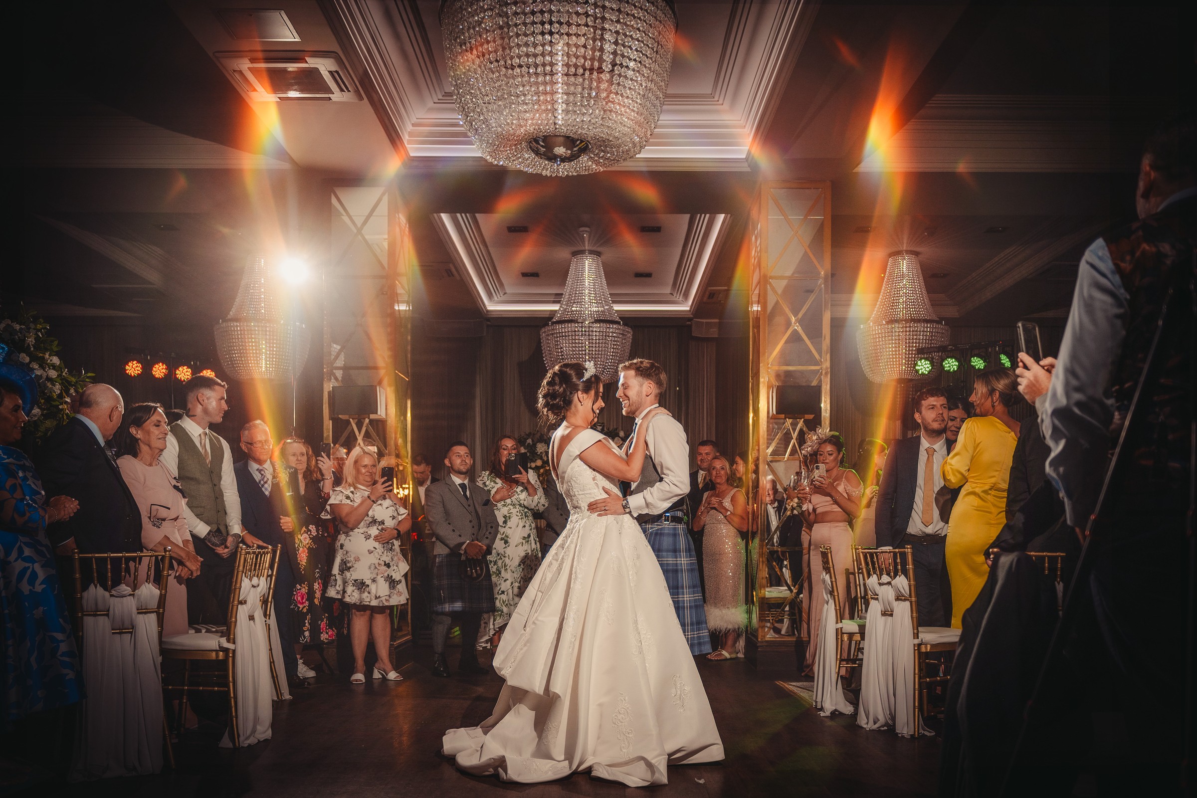 First dance in the Grand Ballroom at Boclair House